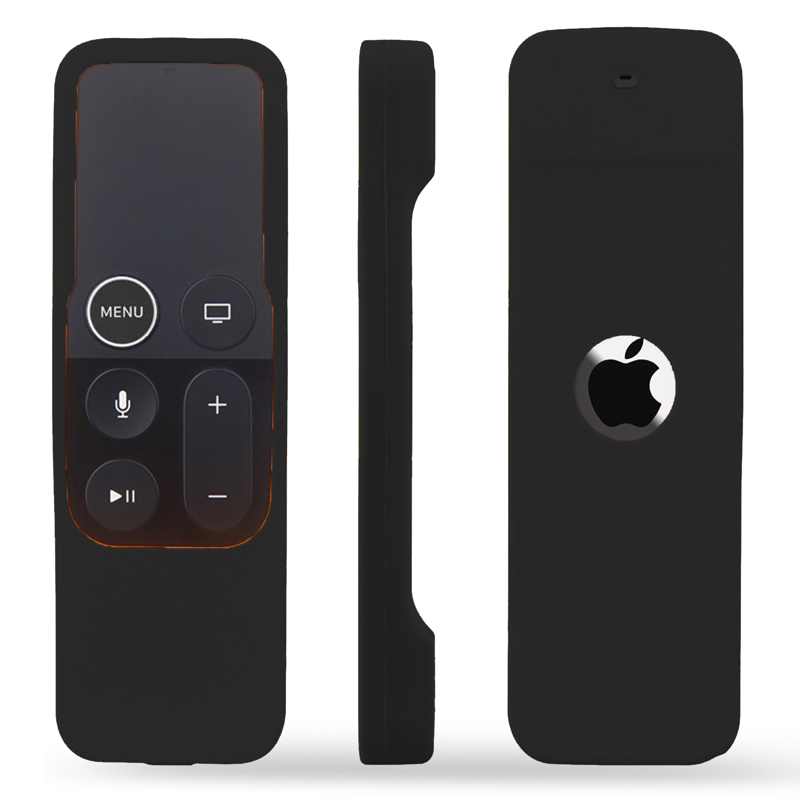 TOKERSE Silicone Case Compatible with Apple TV 4K 4th 5th Generation Siri Remote - Anti-Slip Shock Proof Soft Remote Cover Case Compatible with Apple TV 4K 4th 5th Gen Siri Remote Controller - Black